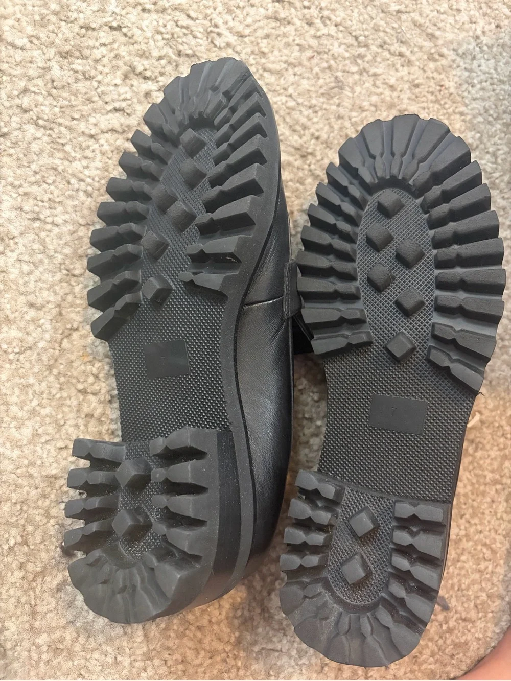 Black Leather Penny Loafers